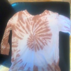 Boys tye dyed long sleeve shirt.